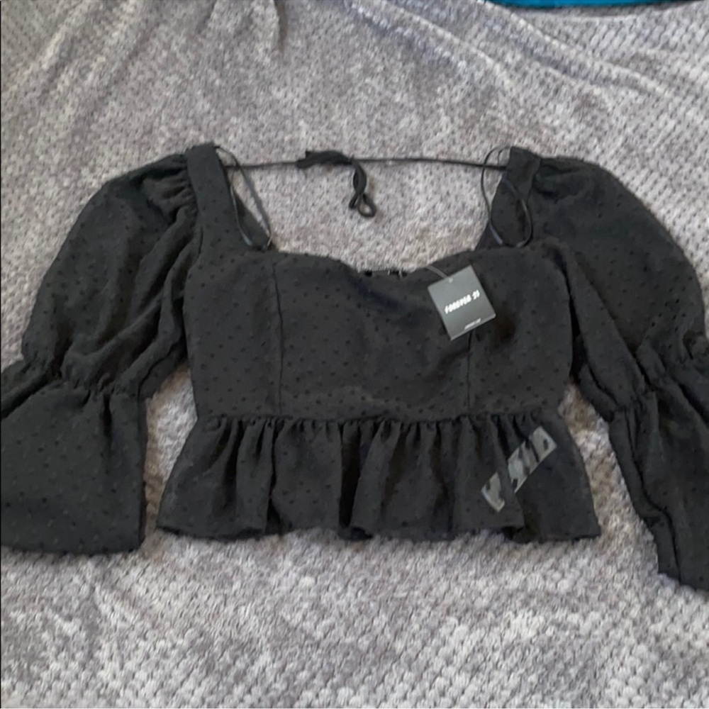 NWT FOREVER 21 PEPLUM LONG SLEEVE